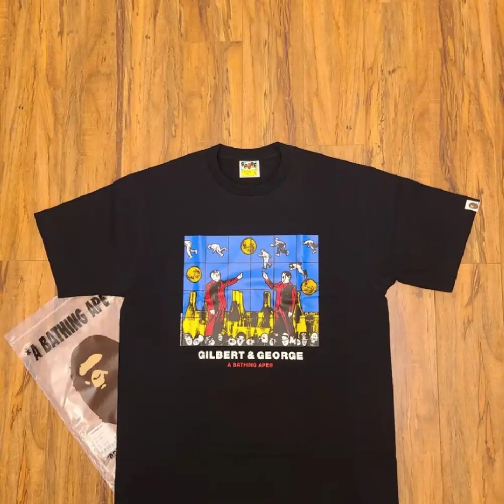 SS21 BAPE X GILBERT & GEORGE FLIGHT TEE